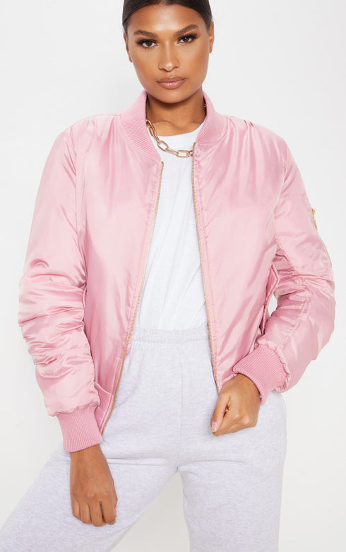 PLT ALEXUS PINK BOMBER JACKET